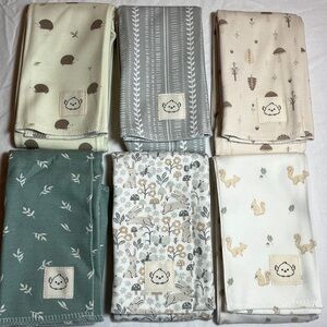 NWOT Kea Babies Burp Cloths, set of 6